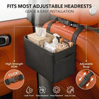 Car Seat Back Organizer, Hanging Leather Storage Caddy Kids - Image 6