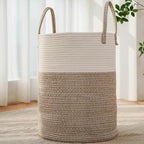 JMvicyroam 80L Cotton Rope Laundry Basket Hamper by JMvicyroam