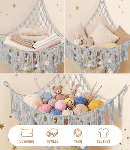 Lare Stuffed Animal Storage Hammock Corner Net - Image 6
