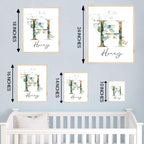 Personalized Eucalyptus Wooden Name Sign, Floral Monogram Nursery Decor - Image 5