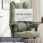 EXCEBET Big and Tall Office Chair 400lbs Wide Seat, Leather High Back Executive - Image 2