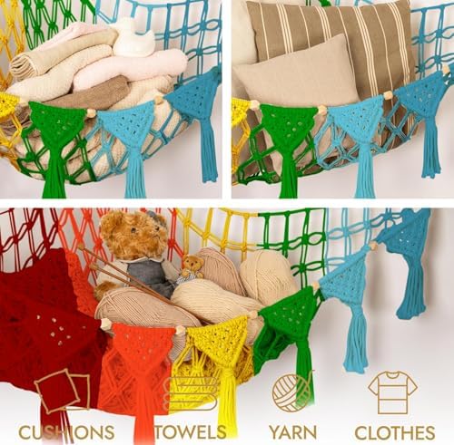 TIDYTEDS Macrame DreamLights Boho Animal Storage Net - Image 6