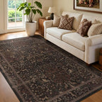 Tree of Life 4x6 Washable Rug, Low Pile Thin Throw Rug by Jainmy
