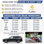 EcoNour Car Rear Window Screens Car Side Window Sun Shades - Image 4