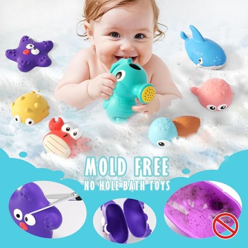 Bath Toys for Babies 6-12 Months & Kids Ages 1-3, Pool Toys for Toddlers - Image 2