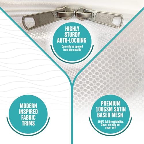 KinderSense® - Baby Safety Crib Tent - Premium Toddler Crib Topper to Keep Baby - Image 4