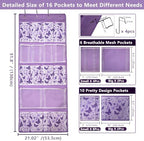 16 Pockets Over Door Hanging Storage Organizer - Image 3