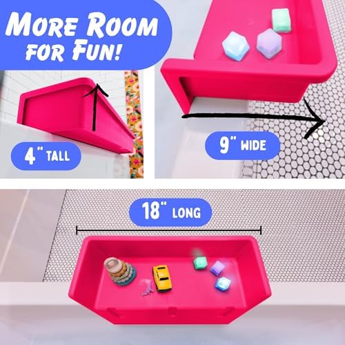 Tub Topper Mini Bathtub Splash Guard & Bath Shelf - Image 4