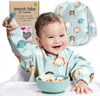 Waterproof Smock Baby Bibs for Eating by Nombear