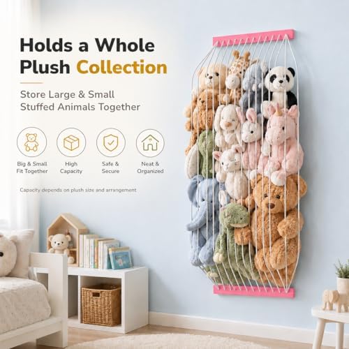 Stuffed Animal Storage Wooden Soft Toy Storage - Image 5
