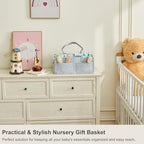 Upgraded Baby Diaper Caddy Organizer, Portable Nursery Storage Bin - Image 6