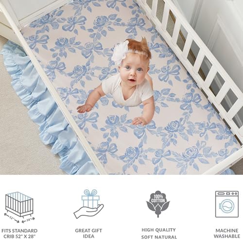 Brandream French Country Organic Cotton Crib Bedding Set - Image 3