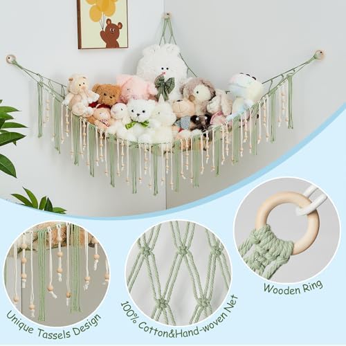 Pretty Jolly Stuffed Animal Storage Hammock - Image 2