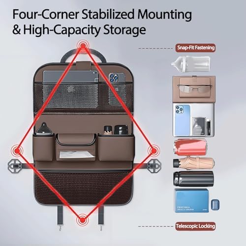 2 Pack Universal Foldable Car Backseat Organizer - Image 4