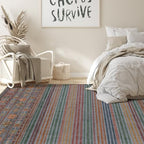 Nakagishi Boho 5x7 Area Rug Living Room Rugs Machine Washable Multi Color - Image 7