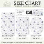 Sorrel + Fern Baby Crib Sheets Neutral, Fitted 2-Pack - Image 6