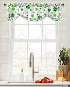 St. Patrick's Day Blackout Tie Up Valance Curtains - Image 2