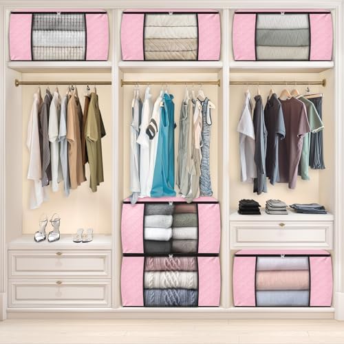 Fab totes 6 Pack Storage Bags for Clothes Blanket Storage Bins - Image 6