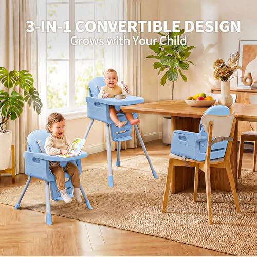 3-in-1 High Chair for Babies and Toddlers, Infant to Toddler Seating&Dining - Image 3
