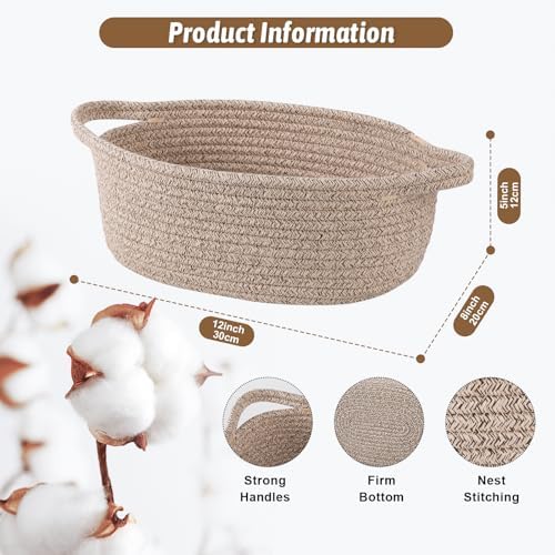 OIAHOMY Small Woven Basket - Image 3