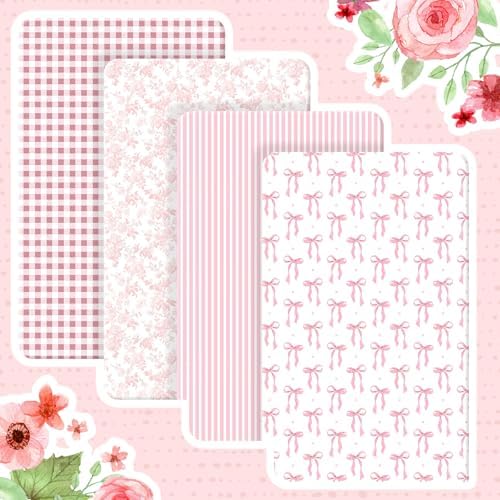 Peryiter 4 Pack Crib Sheets for Baby Girl - Image 3