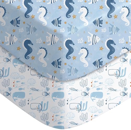 Yoofoss 2-Pack Baby Crib Sheets by YOOFOSS