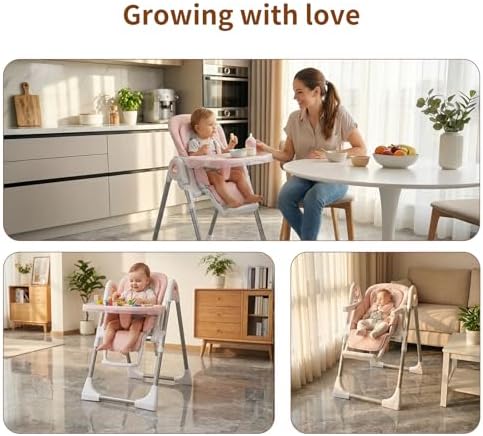 Babilous Baby High Chair, 4-in-1 Foldable - Image 5