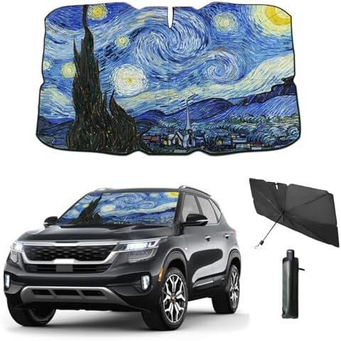 Windshield Sun Shade Umbrella for Car Front Window Sun Visor for Windshield Car by Coricha
