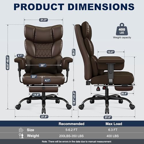 Misolant Big and Tall Office Chair - Image 3