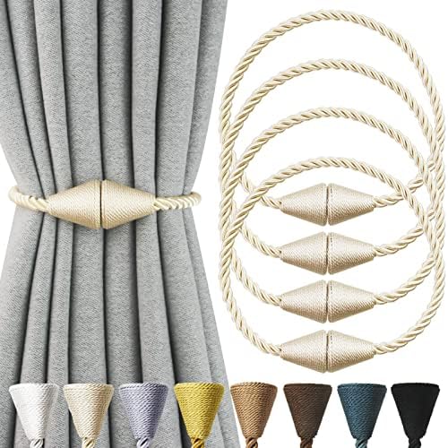 Magnetic Curtain Tiebacks Rope Decorative Holdbacks by CurtianTiebacks