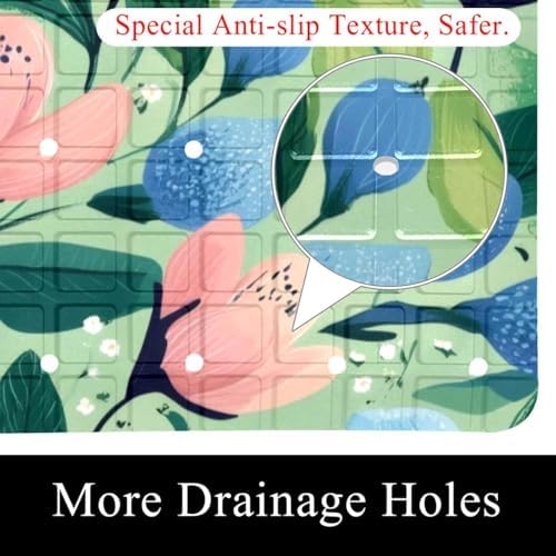 Non Slip Shower Mat Bathtub Mat 15.1x26.8 Inch, Quick Dry Bath Mat - Image 2