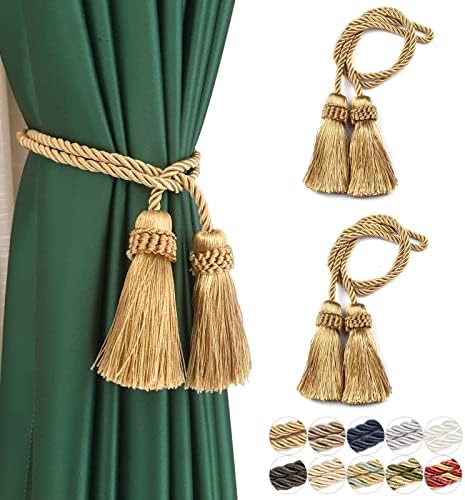 Curtain Tiebacks Handmade Curtain Holdbacks Rope by fenghuangwu