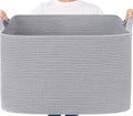 Goodpick 105L Extra Large Woven Rope Blanket Basket by Goodpick