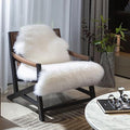 Genuine Real NZ Sheepskin Area Rug Fluffy Lambskin Living Room Ivory 2x3ft by Unknown