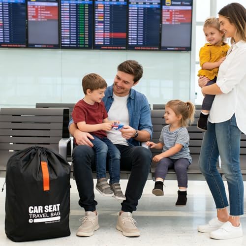 Kcicephine Car Seat Travel Bag for Airplane, Gate Check Storage Bag for Car - Image 4