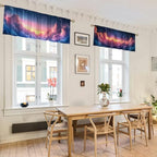 Pink Cloud Valance Curtain for Windows 2 Pack Colorful Clouds Cute Cartoon Rod - Image 6