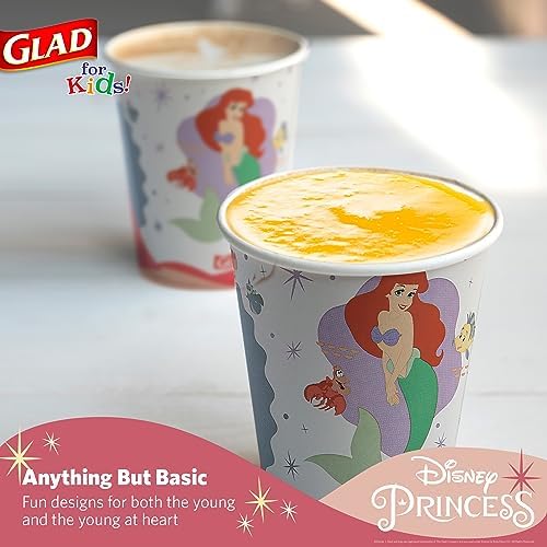 Glad for Kids Disney Princess Paper Cups, 9 Oz - Image 3