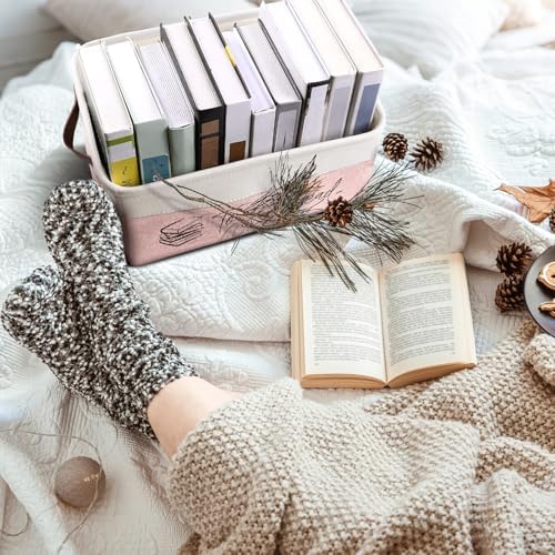 Marsui 1 Pcs TBR Basket Book Storage Bin Bookish Gifts - Image 4