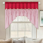 ASPMIZ Farmhouse Cotton Linen Swag Valances - Image 3