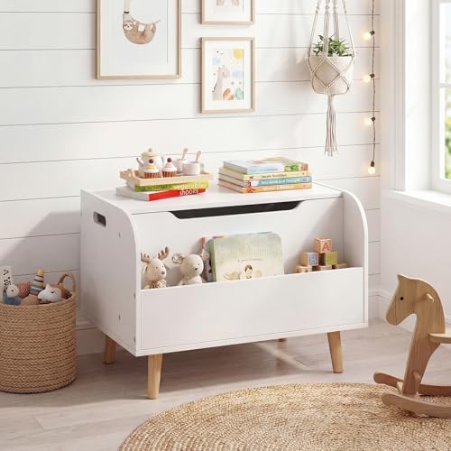 GLACER Kids Toy Box, Wooden Toy Chest - Image 2