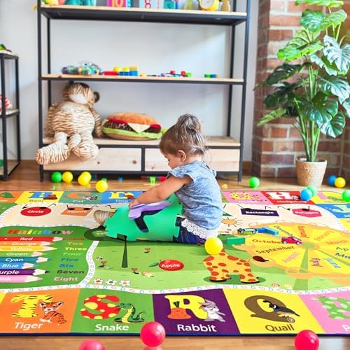 BENRON 4x6 Kids Rug for Playroom Classroom, Fun Play Mat - Image 6