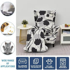 NILUOH Wingback Chair Covers 2-Piece, Armchair Slipcovers - Image 4