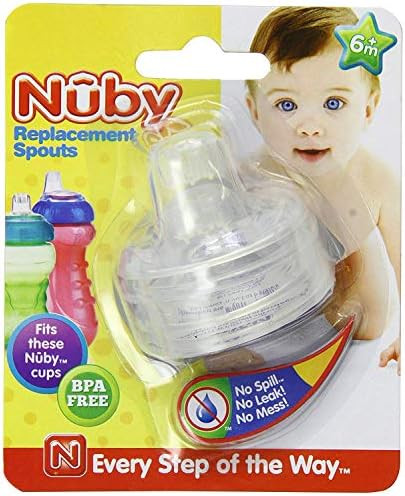 Nuby 2-Pack Replacement Silicone Spouts by NubyUSA