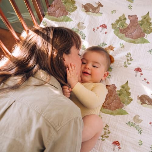 Gllquen Baby 3-Pack Muslin Cotton Bassinet Sheets - Image 3