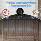 Crib Mosquito Net Cover for Full Size, Breathable Mesh Canopy Tent - Image 4