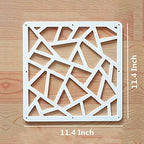 White Hanging Room Divider, 12 Pieces Wood-Plastic DIY Panel Screens Partition - Image 6