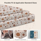 Pack N Play Sheets Fitted, Mini Crib Sheets, Breathable Soft Unisex Playard - Image 3