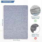 Large Office Chair Mat for Hardwood Floor Anti-Slip Desk Computer Chair Mat - Image 2
