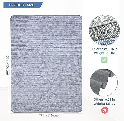 Large Office Chair Mat for Hardwood Floor Anti-Slip Desk Computer Chair Mat - Image 2