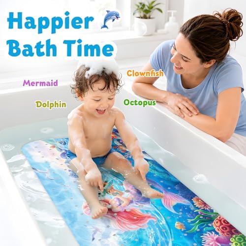 XIYUNTE Bath Mat for Tub Non Slip Bathtub Mat Non Slip 40x16 Baby Bath Mat - Image 3